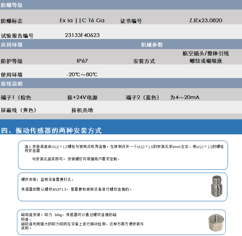 YY230一体化防爆振动变送器(图3)